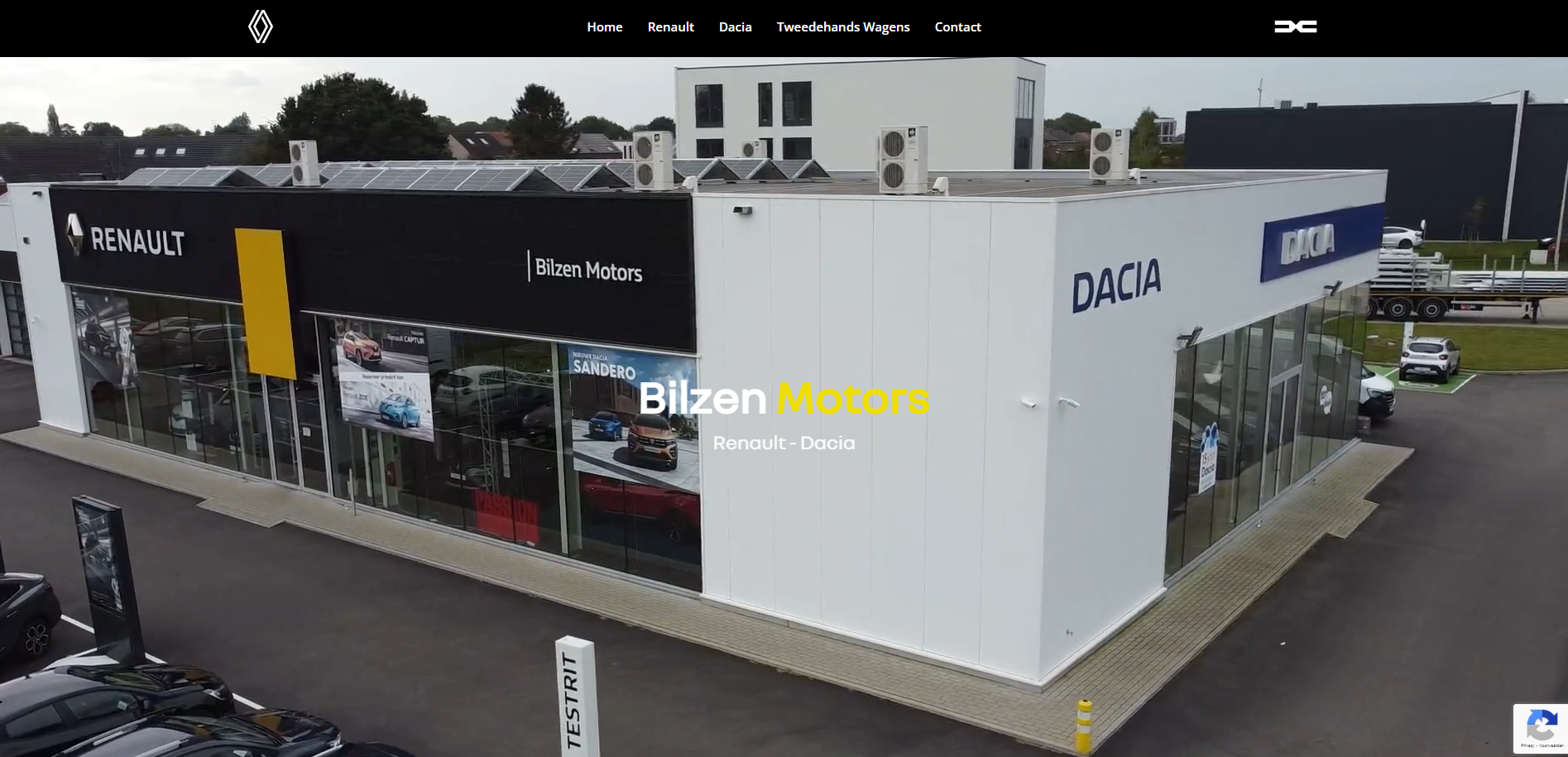 Foto van de website van Bilzen Motors